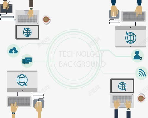 互聯(lián)網(wǎng)開發(fā)技術(shù)辦公矢量圖 提升電商與商務(wù)辦公效率的創(chuàng)意素材